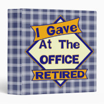 Retired Office Worker Avery Binder binders