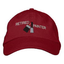 Retired Painter Embroidered Hat embroidered hats