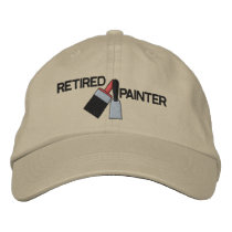 Retired Painter Embroidered Hat embroidered hats