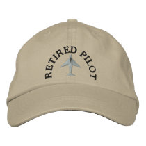 Retired Pilot Embroidered Hat embroidered hats by retirementgifts Retired Pilot Embroidered Hat embroidered hats