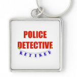 RETIRED POLICE DETECTIVE KEYCHAINS