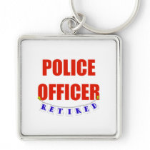 RETIRED POLICE OFFICER KEY CHAINS