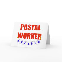 RETIRED POSTAL WORKER GREETING CARDS
