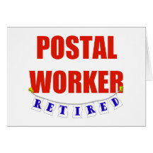 RETIRED POSTAL WORKER GREETING CARDS