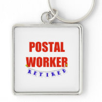 RETIRED POSTAL WORKER KEYCHAINS