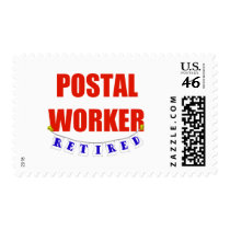 RETIRED POSTAL WORKER postage