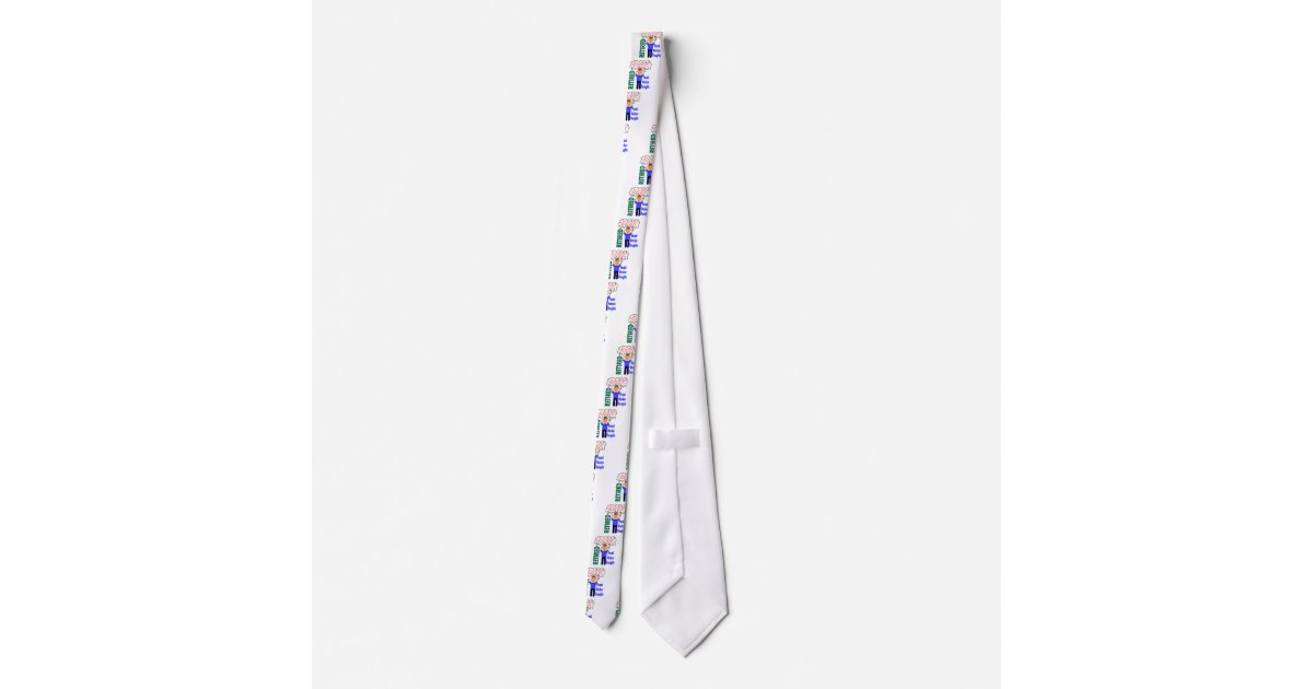 Retired Postal Worker "Thoughts" Funny Zip codes Tie Zazzle