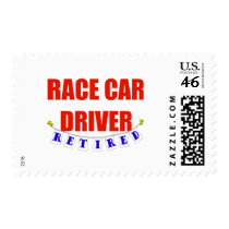 RETIRED RACE CAR DRIVER postage