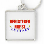RETIRED REGISTERED NURSE KEYCHAIN