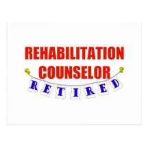RETIRED REHAB COUNSELOR POST CARD