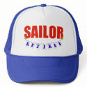 RETIRED SAILOR hats by NotWorking RETIRED SAILOR hats