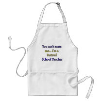 RETIRED SCHOOL TEACHER APRON
