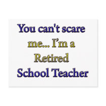 RETIRED SCHOOL TEACHER POST CARDS