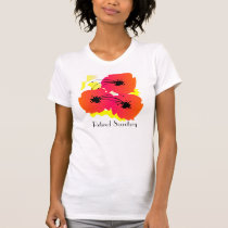 Retired Secretary T-Shirts Artsy Tropical Flowers t-shirts