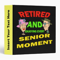 Retired Senior Moment Avery Binder binders