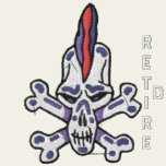 Retired Skull Embroidered Shirt
