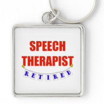 RETIRED SPEECH THERAPIST KEY CHAIN