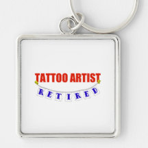 RETIRED TATTOO ARTIST KEY CHAINS