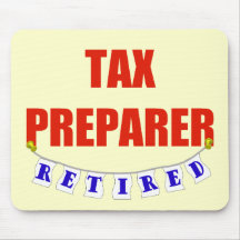 RETIRED TAX PREPARER MOUSE MATS