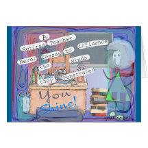Retired Teacher Art Gifts Greeting Card