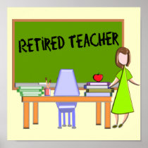 Retired Teacher  Art Print