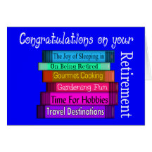 Retired Teacher Card Books Design