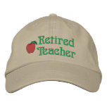 Retired Teacher Embroidered Hat embroidered hats