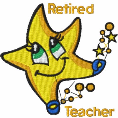 Retired Teacher Embroidered Shirt Retired Teacher Embroidered Shirt