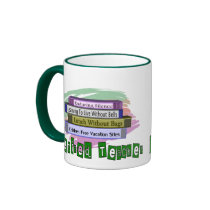Retired Teacher (Funny Stack of Books Design) Coffee Mugs