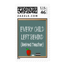 Retired Teacher Postage Stamps