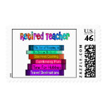 Retired Teacher Postage Stamps