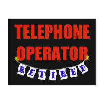 Retired Telephone Operator postcards by NotWorking Retired Telephone Operator postcards