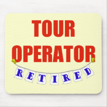 Retired Tour Operator Mouse Pads