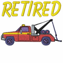 Retired Towing Serviceman Embroidered Shirt embroidered shirts