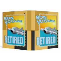 Retired Traveler Avery Binder by retirementgifts Retired Traveler Avery Binder