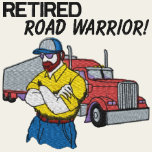 Retired Truck Drivers Embroidered Shirt