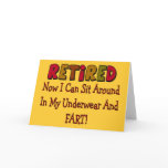 RETIRED "Underwear And Fart"---Funny cards