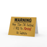 RETIRED:  "Warning Farting at Leisure" cards