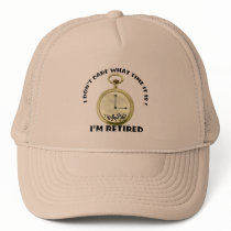 Retired watch trucker hats
