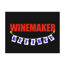 Retired Winemaker postcards by NotWorking Retired Winemaker postcards