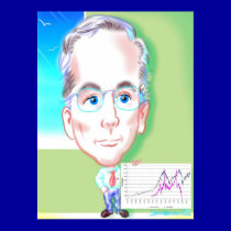 Retiree Caricature Print posters