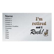 retirement business card template