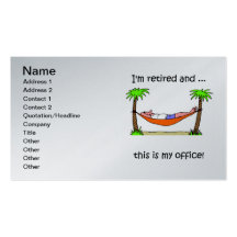 retirement business card template
