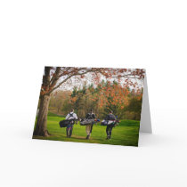 Retirement card for golfer