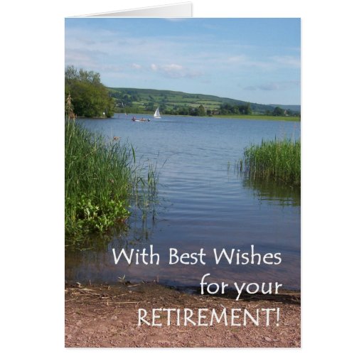 Retirement Card Sailing on Lake Zazzle