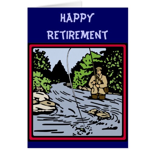 Retirement Fishing Card Zazzle