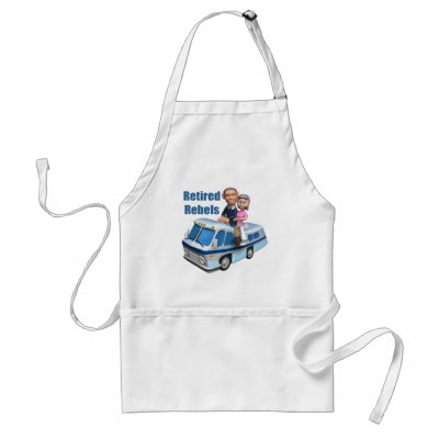 Retirement Gifts and Retirement T-shirts Apron by retirementgifts