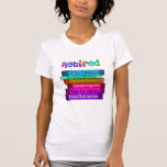 Retirement Gifts Unique Stack of Books Design Tshirts