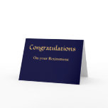 Retirement Greeting Card