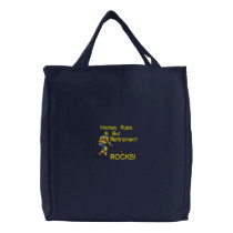 Retirement Hockey Embroidered Bag embroidered bags